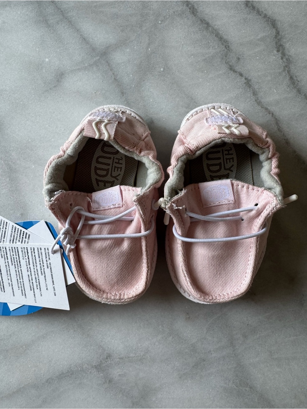 NWT Hey Dude Lil Dude Slip On Seasonal Festival Pink Baby Shoes Size 2